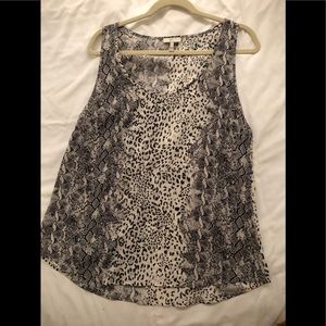 Joie Silk tank top animal print